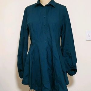 Free People flare shirt dress